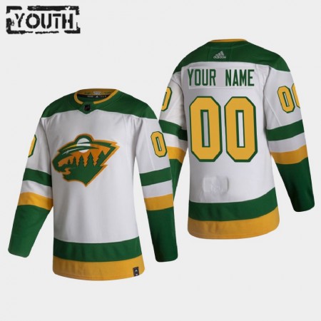 Minnesota Wild Custom 2020-21 Reverse Retro Authentic Shirt - Kinderen